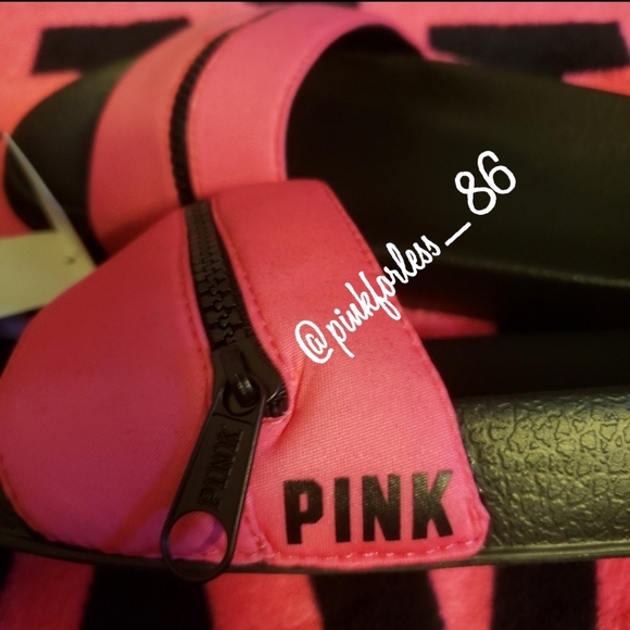 💕HP 7/16💕 PINK ZIPPER SLIDES - Picture 5 of 7